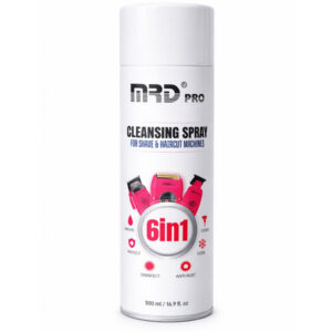 ספריי ניקוי וחיטוי למכונות תספורת MRD PRO 6in1 – טיפול מלא ללהבים
